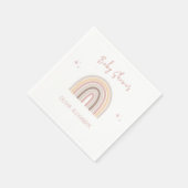 クリームパステルシンプルミニマリストベビーシャワー スタンダードカクテルナプキン (角)