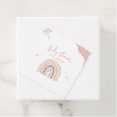 クリームパステルシンプルミニマリストベビーシャワー フェイバータグ (インサイチュ)