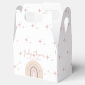 クリームパステルシンプルミニマリストベビーシャワー フェイバーボックス (オープン)