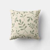 クリームパターン離れに大きい詰め合わせ緑 クッション (裏面)