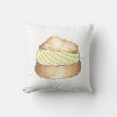 クリームパフクリームパフデザートグルメペストリーベーカリー クッション (正面)