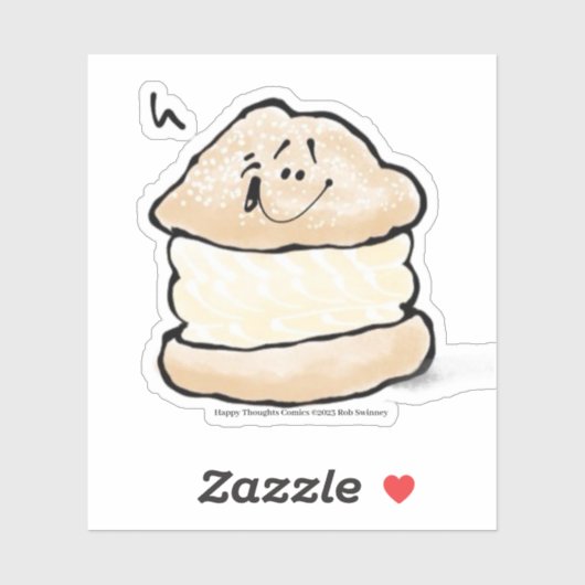 クリームパフ シール (シート)