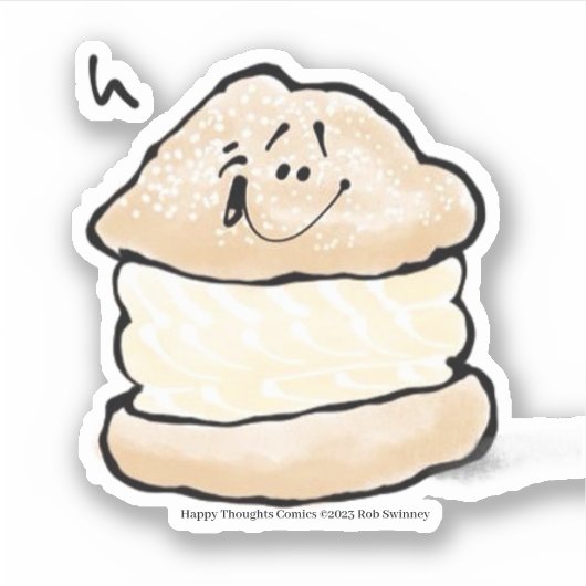 クリームパフ シール (正面)