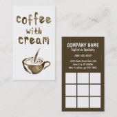 クリームパンチカード《写真》ぼけ味 ロイヤリティカード (正面/裏面)