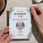 クリームパーソナライズされたとピンクの水色の退職 シーズンカード