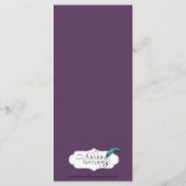 クリームパープルヴィンテージ結婚ポーズメニュー メニュー (裏面)