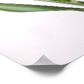 クリームヒアシントフラワーアートプリントポスター ポスター (角)