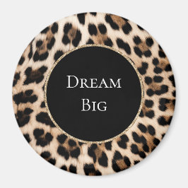 クリームヒョウ動物 マグネット