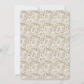 クリームヒョウ印刷 招待状 (裏面)