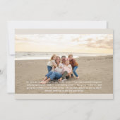 クリームビーチコラージフォトクリスマスカード 招待状 (裏面)