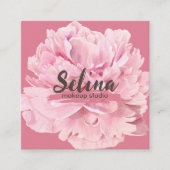 クリームピエレガントンクフローラメイクアップスタジオ スクエア名刺 (正面)