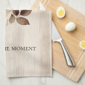 クリームピフェイクッ素朴クローズウッド キッチンタオル (四つ折り)