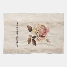 クリームピフェイクッ素朴クローズウッド キッチンタオル