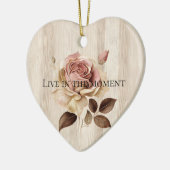 クリームピフェイクッ素朴クローズウッド セラミックオーナメント (左)