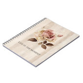 クリームピフェイクッ素朴クローズウッド ノートブック (左側)