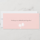 クリームピンクメキシコ日付搭乗券を保存 セーブザデート (裏面)