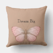 クリームピンクラブバタフライフローラ クッション (裏面)