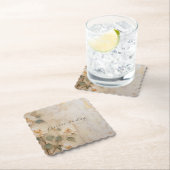 クリームピーチバラ結婚ズ ペーパーコースター (インサイチュ)