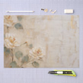 クリームピーチバラ結婚ズ 薄葉紙 (クラフト)