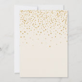 クリームピーチフローラと金ゴールドティアラキンセアニェラ 招待状 (裏面)