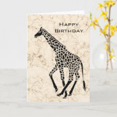 クリームフェイク大理石 カード (黄色い花)