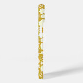 クリームフェミニン花金ゴールド花柄の名前 Case-Mate iPhoneケース (裏面 / 右)