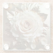 クリームフォイルバラスクエアガラスコースター ガラスコースター (裏面)