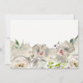 クリームフラワーブライダルシャワー招待 招待状 (裏面)