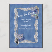 クリームフラワーレース付きデニム及びコスチュームジュエリー 案内ポストカード (正面)