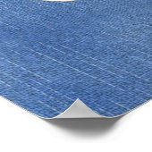 クリームフラワーレース付デニム ポスター (角)