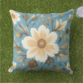 クリームフラワー アウトドアクッション (芝生)