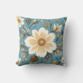 クリームフラワー クッション (正面)