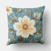 クリームフラワー クッション (裏面)