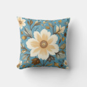 クリームフラワー クッション (正面)