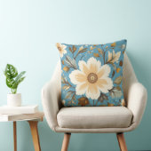 クリームフラワー クッション (椅子)