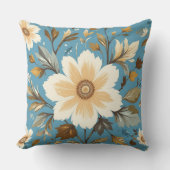 クリームフラワー クッション (正面)