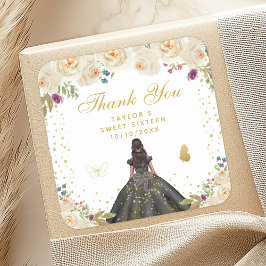 クリームフローラダークスキンプリンセスSweet sixteen スクエアシール