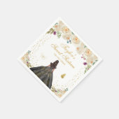 クリームフローラダークスキンプリンセスSweet sixteen スタンダードカクテルナプキン (角)