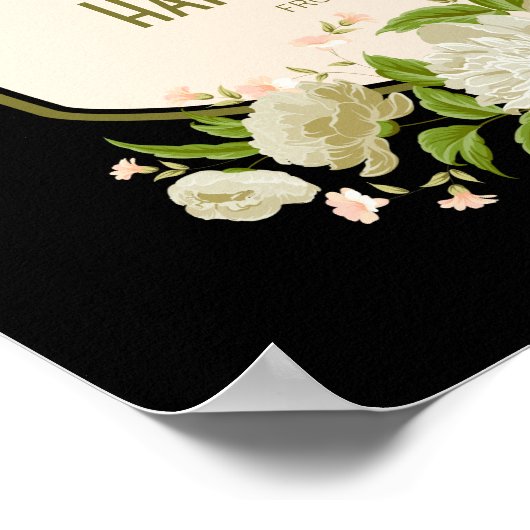 クリームフローラハッピーマザーズデイの看板ポスター ポスター (角)