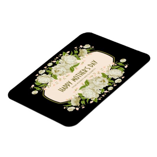 クリームフローラハッピーマザーズデイマグネット マグネット (左側)