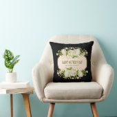 クリームフローラハッピーマザーズデイ装飾用クッション クッション (椅子)