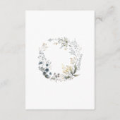 クリームフローラパステル結婚とズベル結婚ズ エンクロージャーカード (裏面)