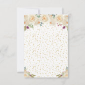 クリームフローラブロンドヘアプリンセスSweet sixteen 出欠カード (裏面)