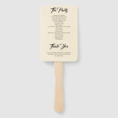 クリームフローラメイスン素朴ジャームンウッド結婚ズ ハンドファン (裏面)