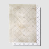 クリームフローラ渦 ベラム紙招待状 (オフセット (招待状))