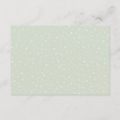 クリームフローラ緑豊かな花束ウェディングレセプション エンクロージャーカード (裏面)