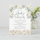 クリームフローラ |カボチャ秋 |秋の赤ちゃんシャワー 招待状 (スタンド正面)