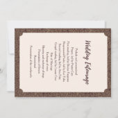 クリームフローラ 招待状 (裏面)