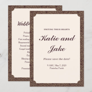 クリームフローラ 招待状