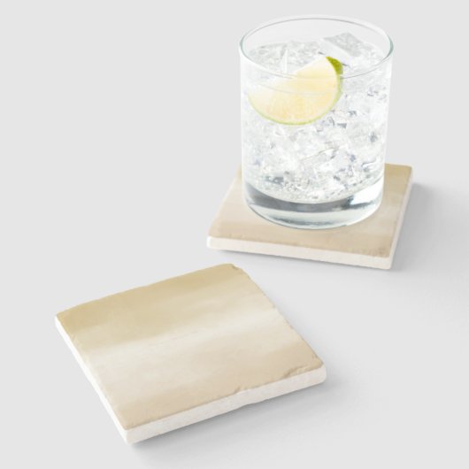 クリームブラウングラデーション ストーンコースター (横)